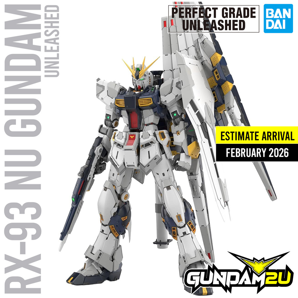 PRE0RDER | BANDAI PGU 1/60 RX-93 NU Gundam - Model Kit Perfect Grade ...
