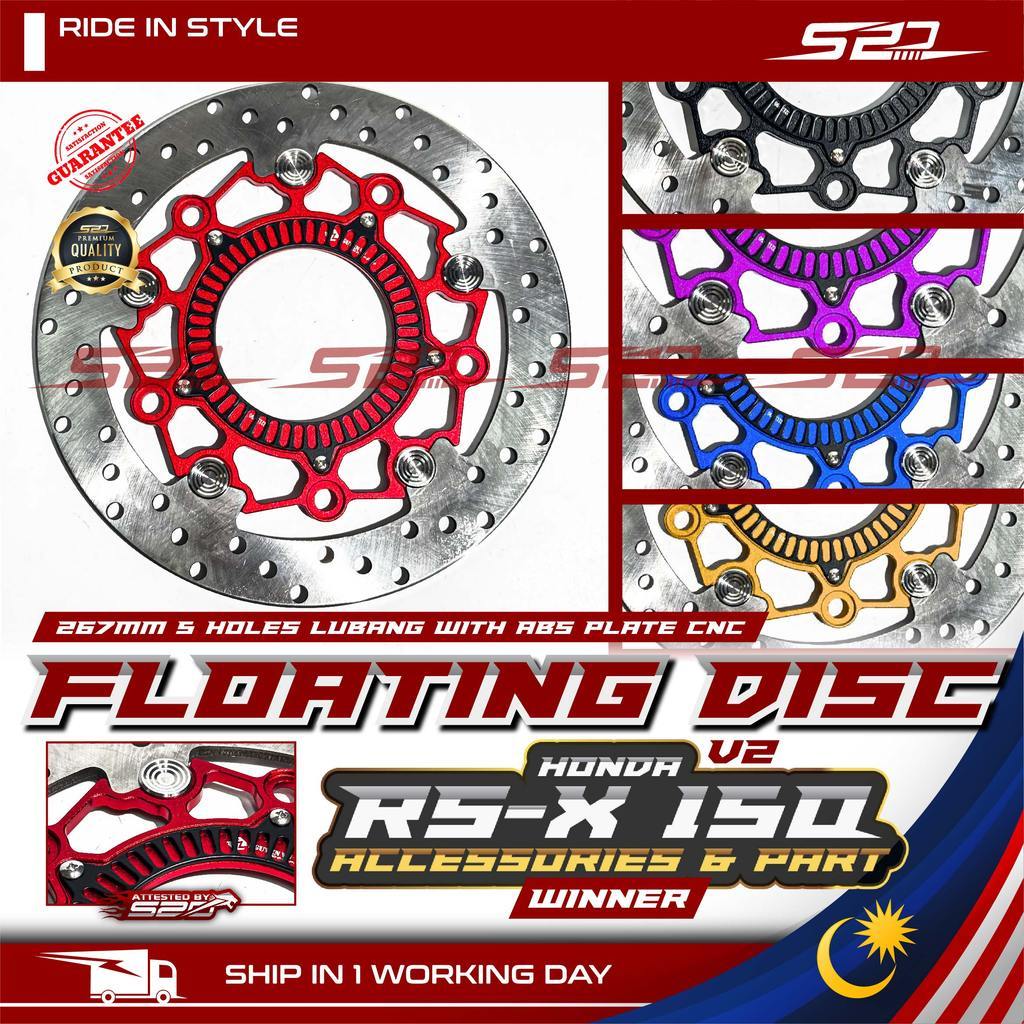 Floating Disc IMPORT RS-X WINNER 150 V2 267MM 5 Holes Lubang With ABS ...