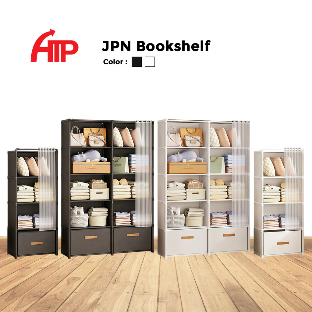 ATP Rak Buku Japanese Style Bookshelf Home Bedroom Simple Assembly ...
