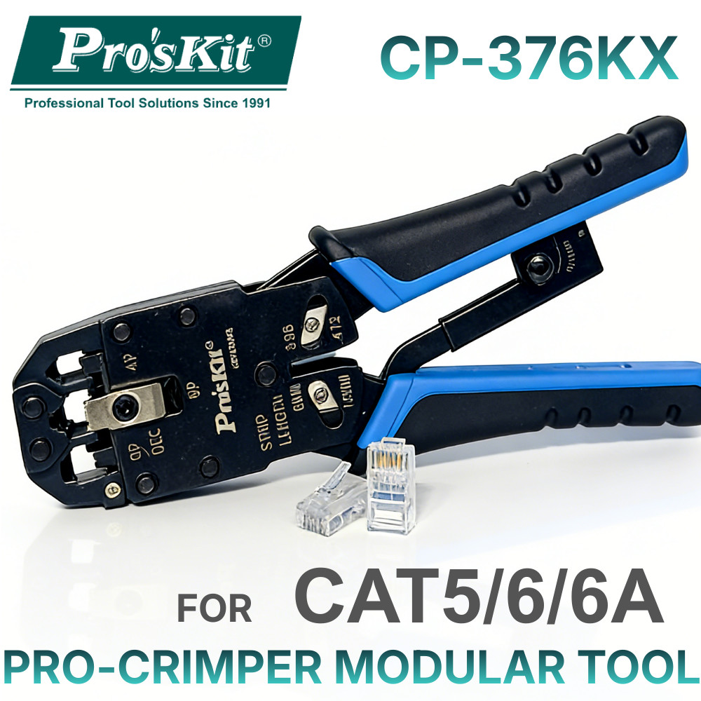 Pro'sKit CP-376KX RJ45 RJ22 RJ12/11 Crimping Tool for CAT6 CAT5 ...