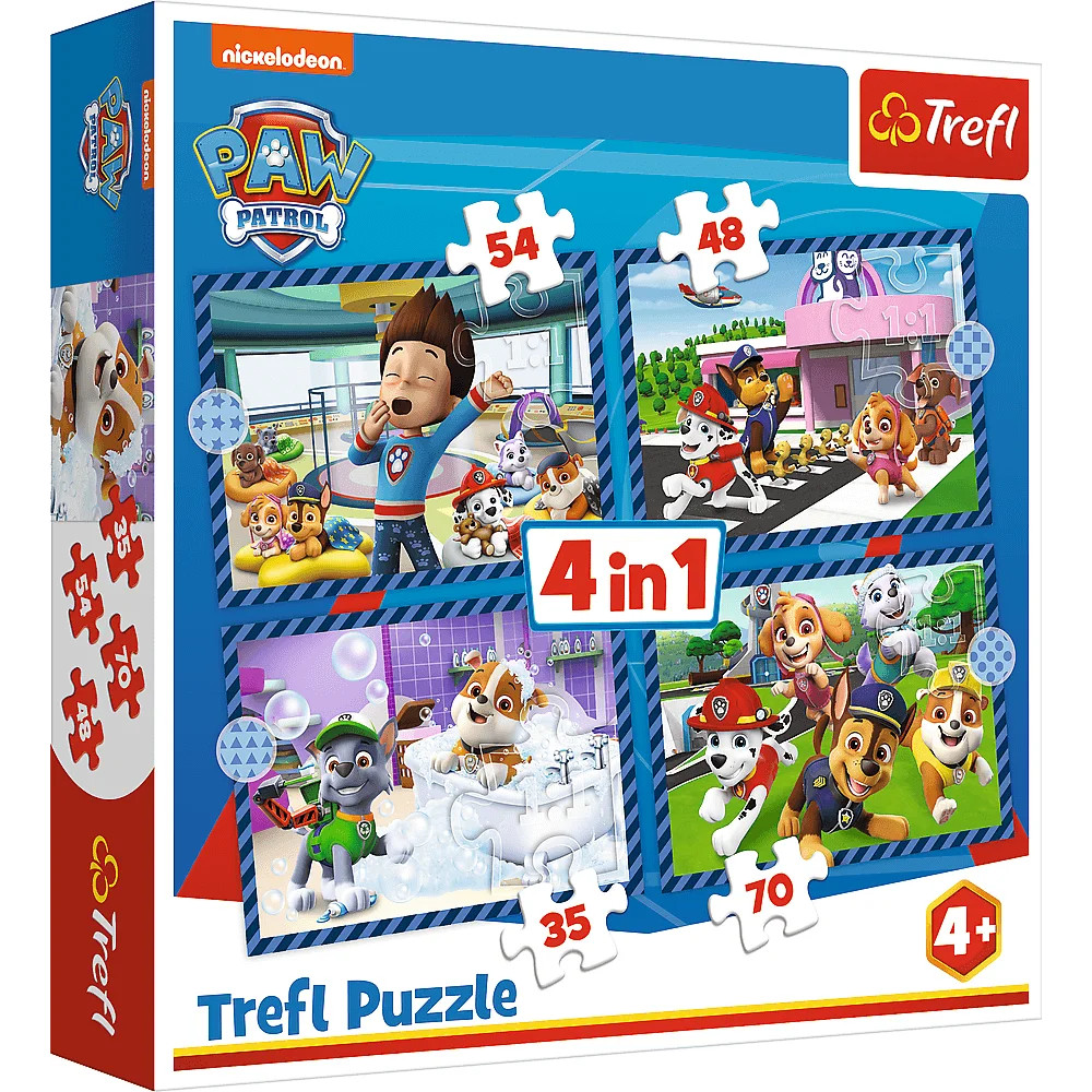 Trefl Puzzle Paw Patrol 4 in 1 Dog Business | Shopee Malaysia