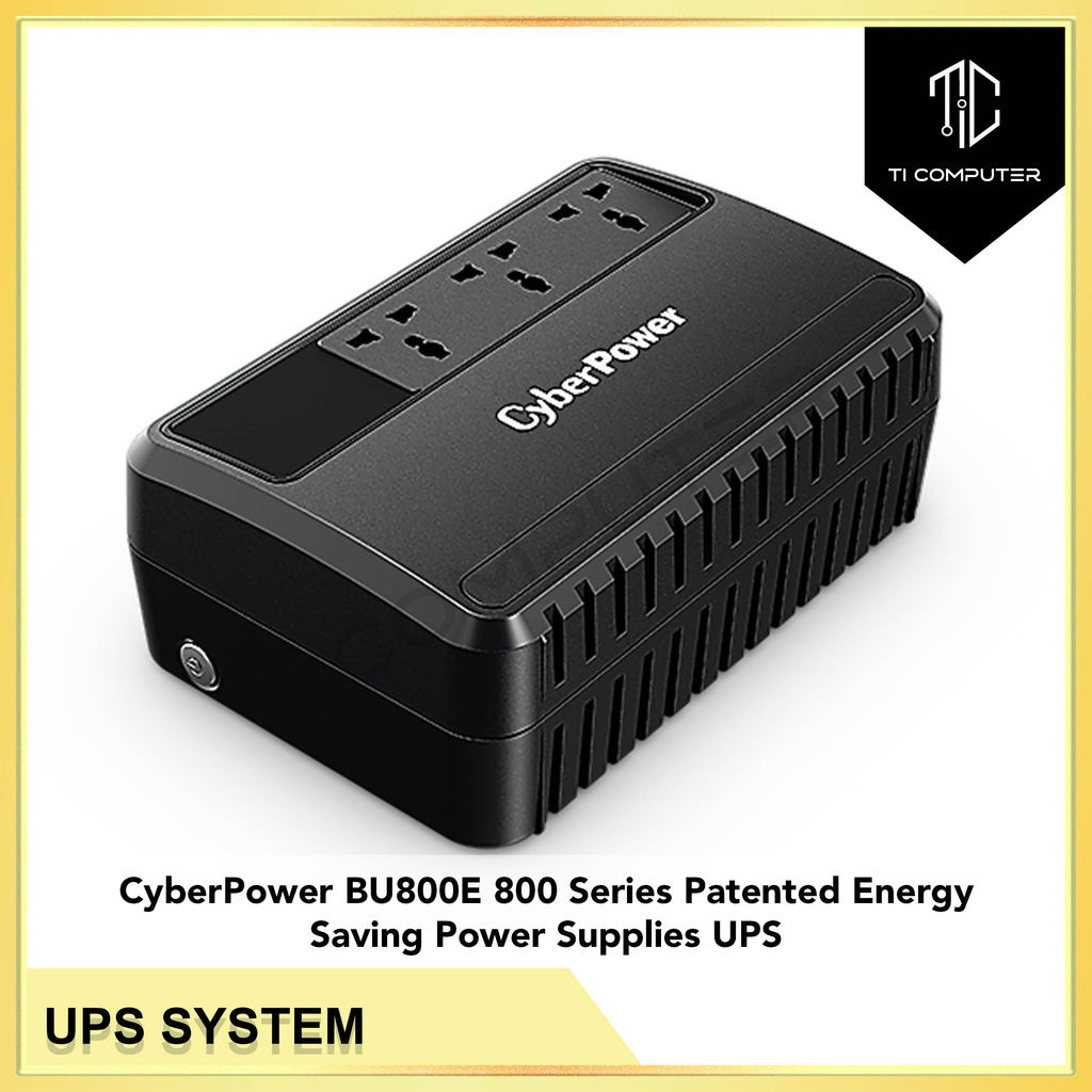 CyberPower BU800E 800 Series 800VA Patented Energy Saving Power ...