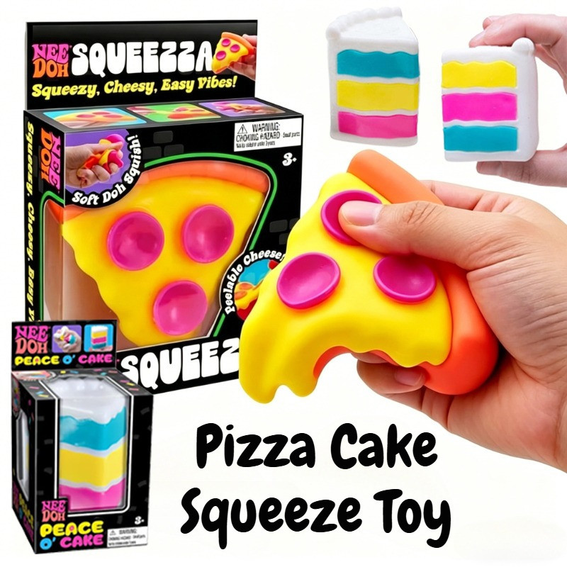 Schylling Squeeza Pizza Squeeze Toy Squeezable Stress Relievers Nee Doh ...