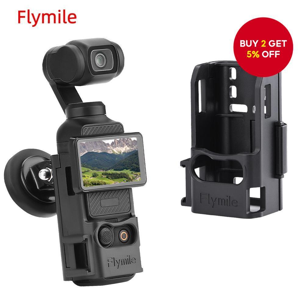 Support Magnétique Pocket 3 Flymile – Fixation Fer/Alliage Aluminium + Griffe Froide, Idéal Creator Combo DJI Osmo !