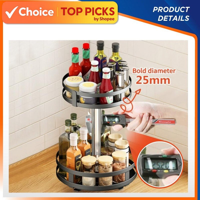 [Premium Quality] TTF Rack™ Rotating Spice Rack | 360° Kitchen ...