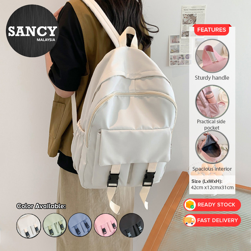 Sancy Modern Style Backpack High School College Students Simple Large ...