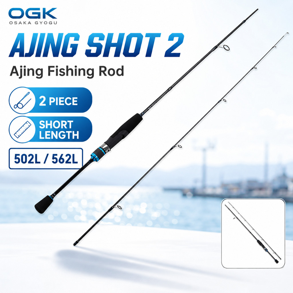 OGK Ajiing Shot Series Fishing Rod - 56L Model for Enhanced Handling ...