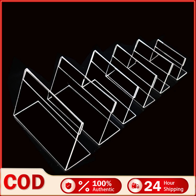 High Quality Acrylic Price Tag L-shape Card Stand Holder Clear Plastic ...