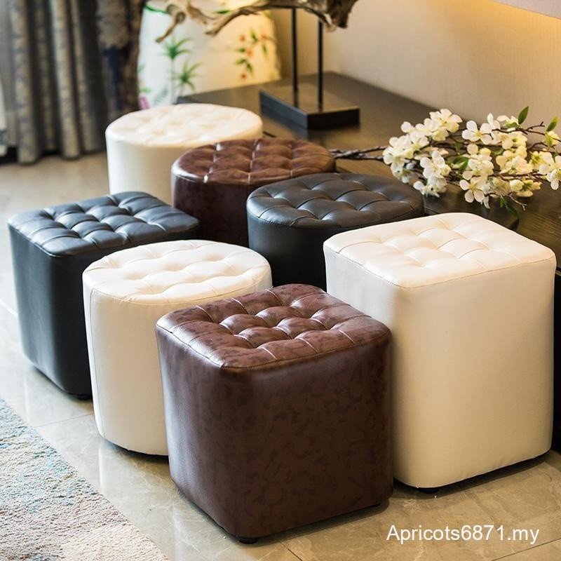 Storage Stool Creative Shoe Changing Stool Storage Sofa Stool Round ...