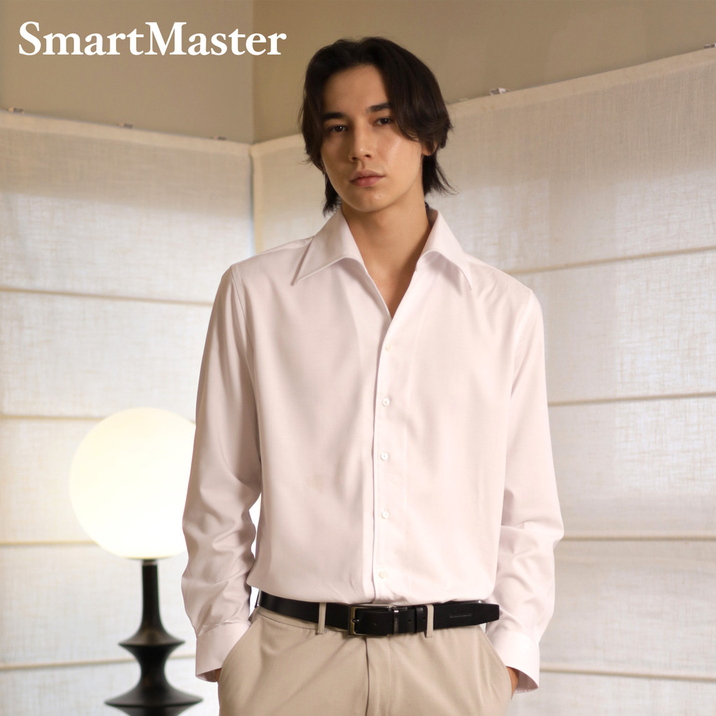 SmartMaster One-piece Collar Formal Shirt Slim Fit - White Colour ...
