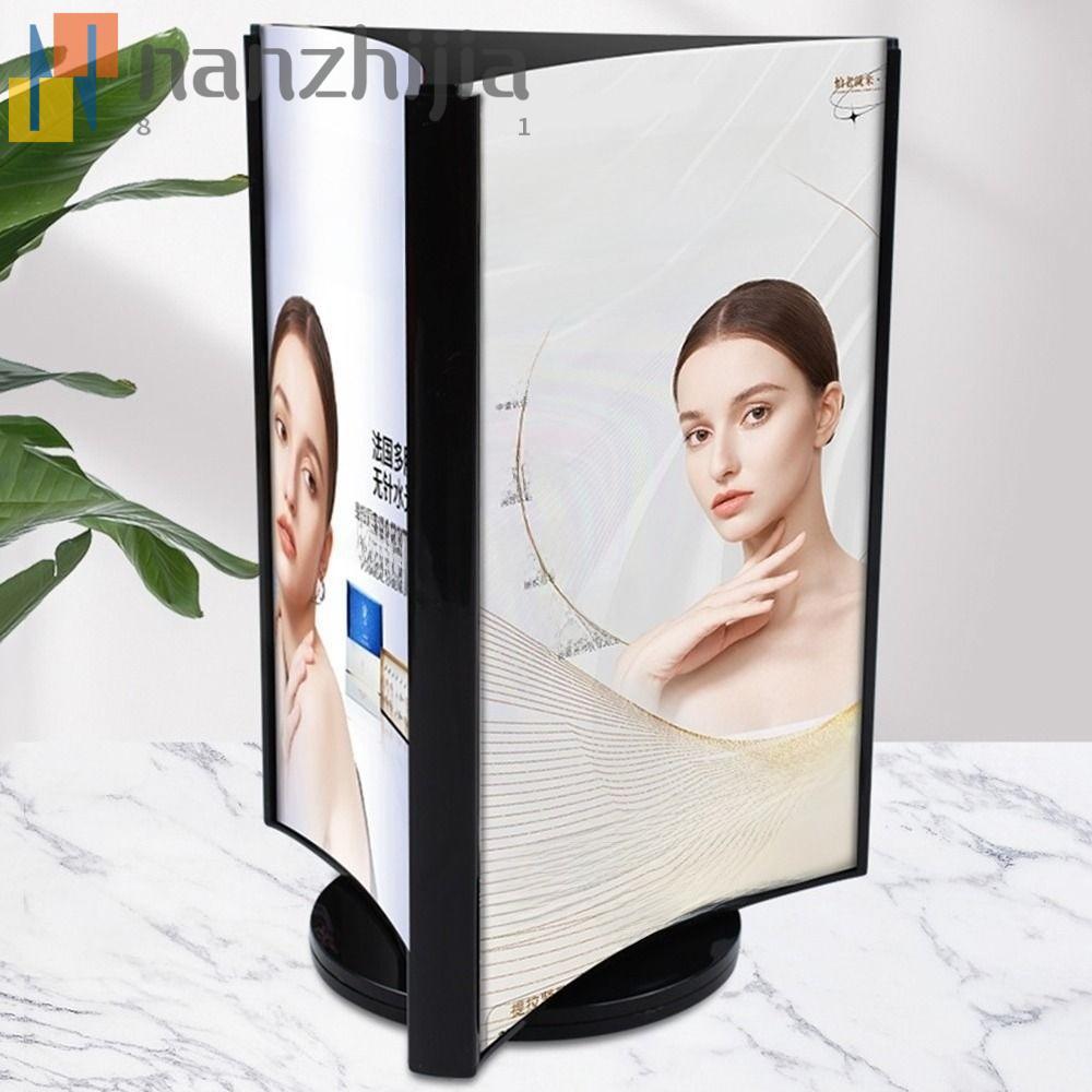 NANZHIJIA Acrylic Revolving Table Card, Transparent A4/A5 Menu Display ...
