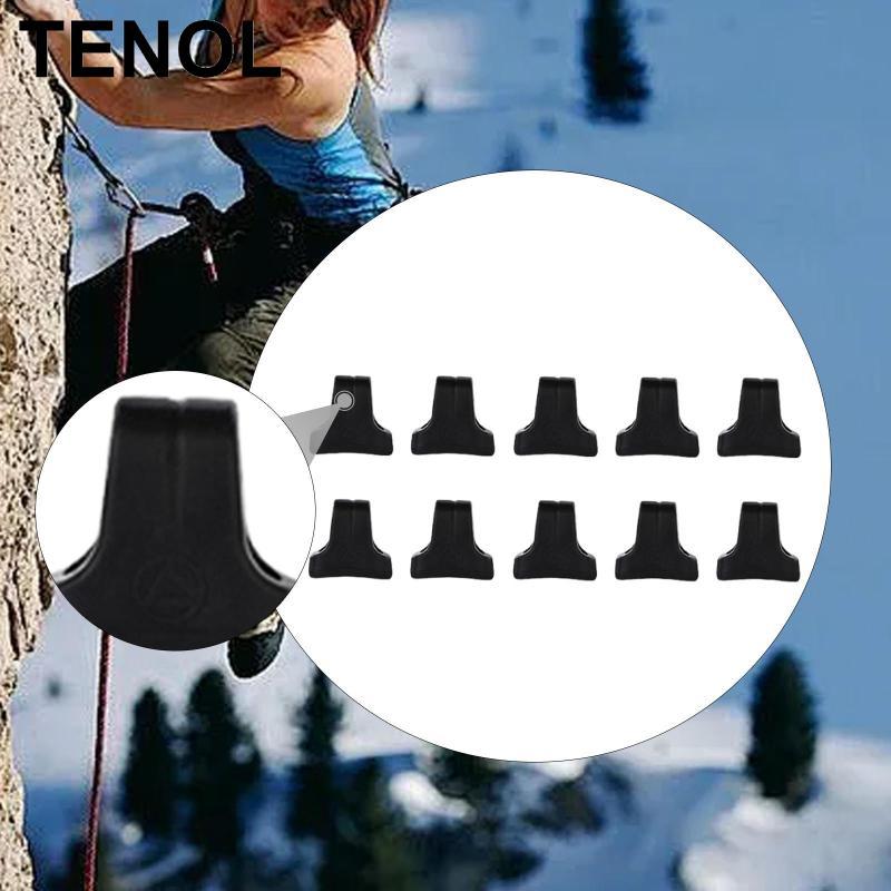 TENOL 10Pcs Black Rigging Ropes Fixing Stopper Rappel Abseil ...