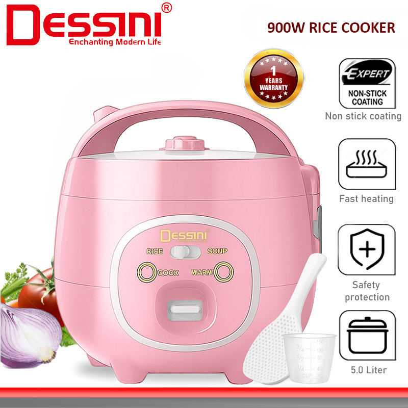DESSINI ITALY 5.0L Electric Rice Cooker Non Stick Aluminium Inner Pot ...