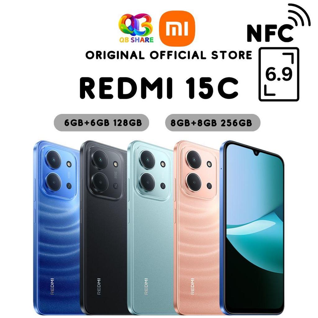 (NEW ARRIVAL) REDMI 15C l NFC l 6000MAH BATTERY l 6.9INCH LCD l XIAOMI MALAYSIA WARRANTY