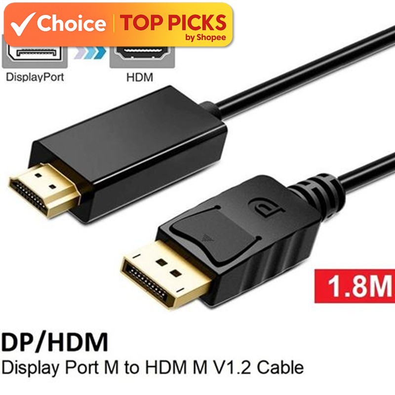 DisplayPort Adapter Cable - Male to DisplayPort Male & HDMI Male/Female ...