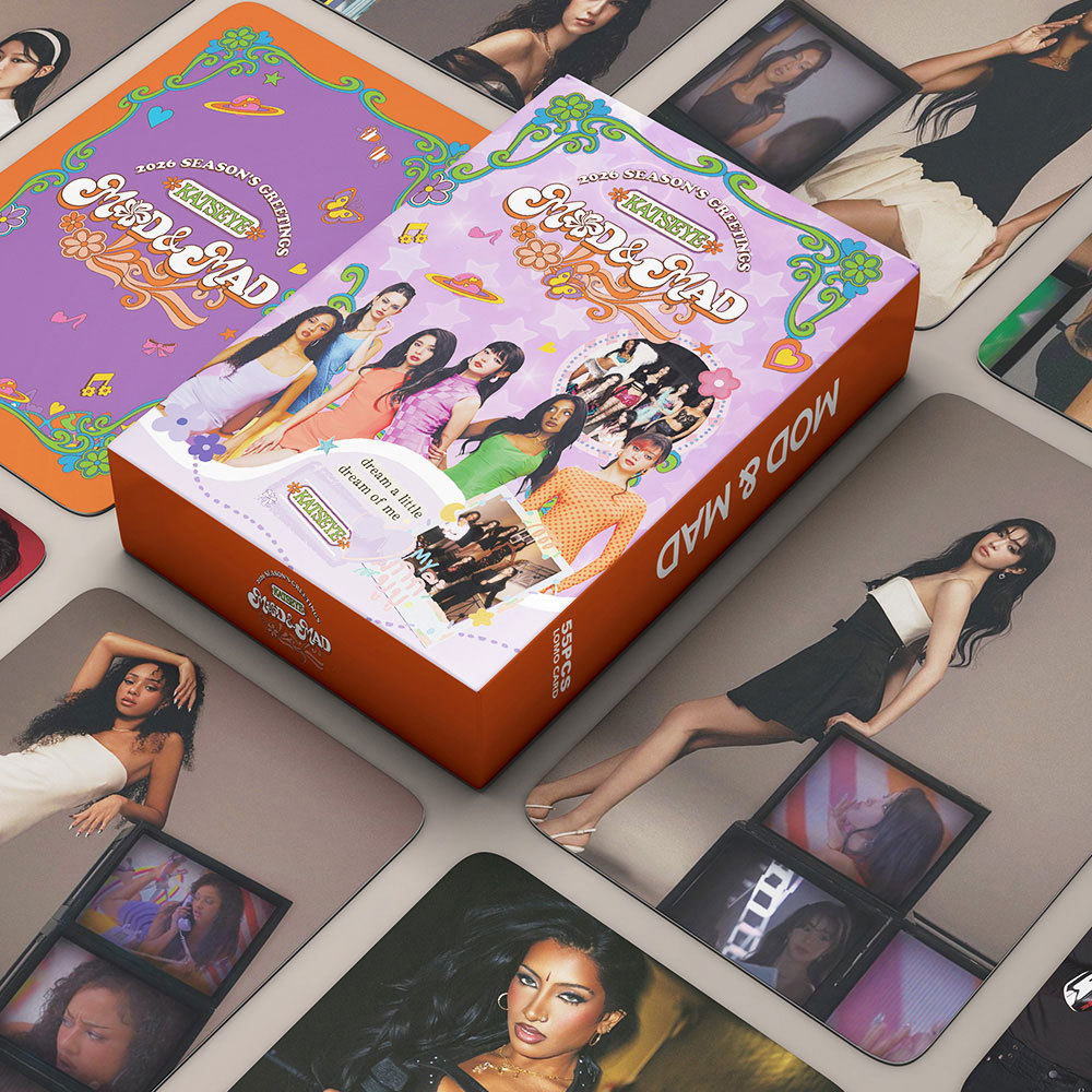 KATSEYE 2026 Mod & Mad Photocard Lomo Card 55pcs/box | Shopee Malaysia