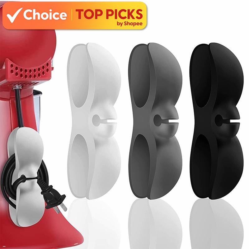 Silicone Cord Organizer Clip | Cable Wire Winder Fixer | Soft Durable ...