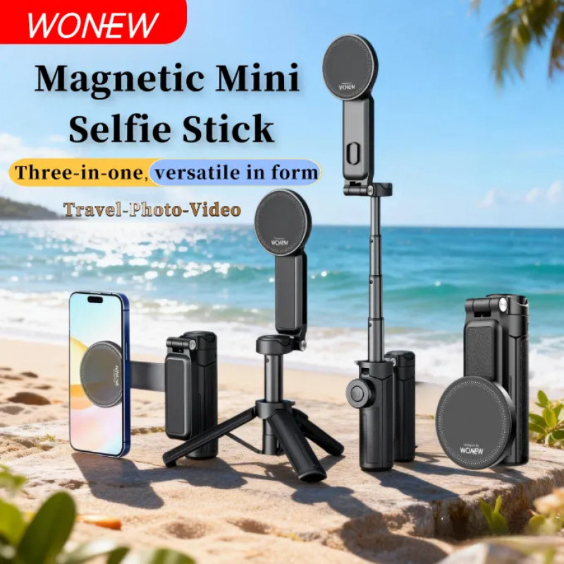Wonew Z2 Three-in-one Mini Selfie Stick Magnetic Selfie Mobile Phone ...