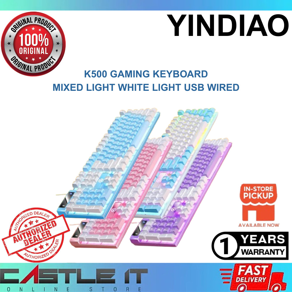 Castle IT YINDIAO K500 Gaming Keyboard Mixed Light White Light USB ...