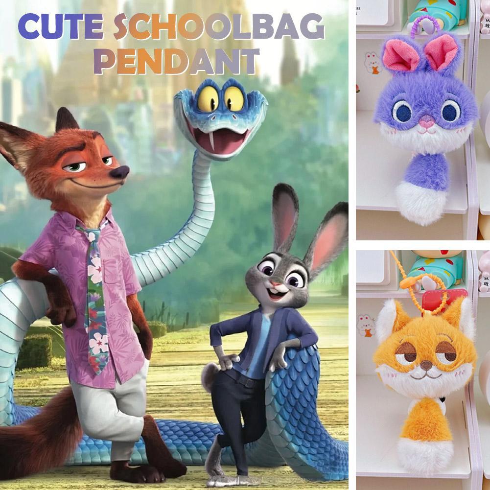 Crazy Zootopia Rabbit Officer Keychain Pendant Fox Doll Pendant Gift ...