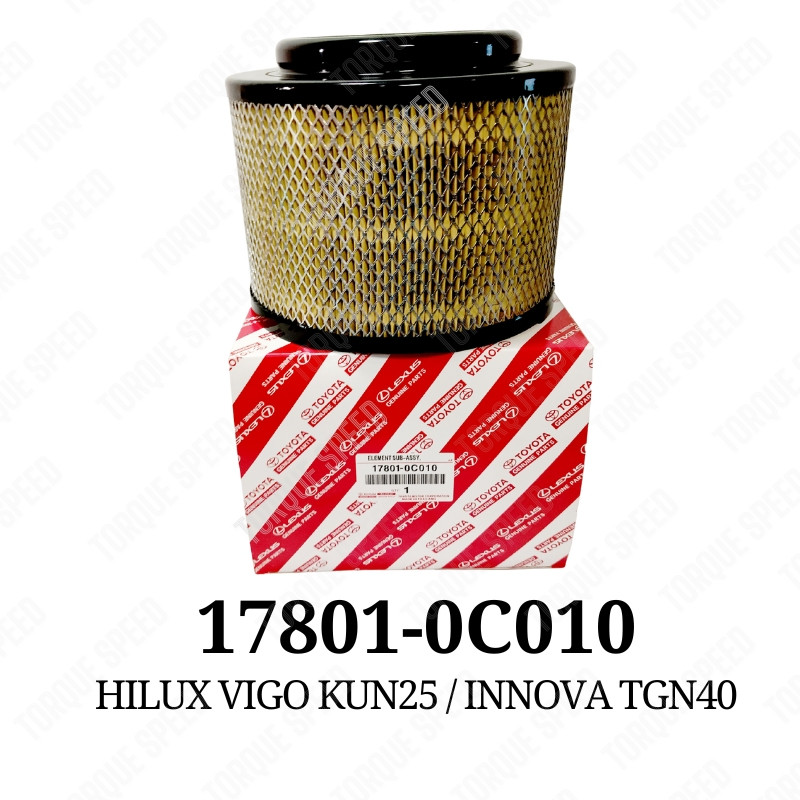 Toyota Engine Air Filter Cleaner 17801-0C010 Hilux Vigo KUN25 Innova ...