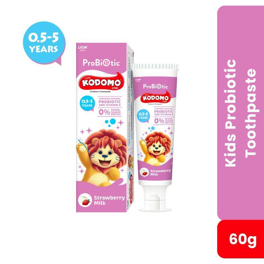 KODOMO Probiotic Toothpaste Strawberry Milk 60g (0.5-5Yrs) | Shopee ...