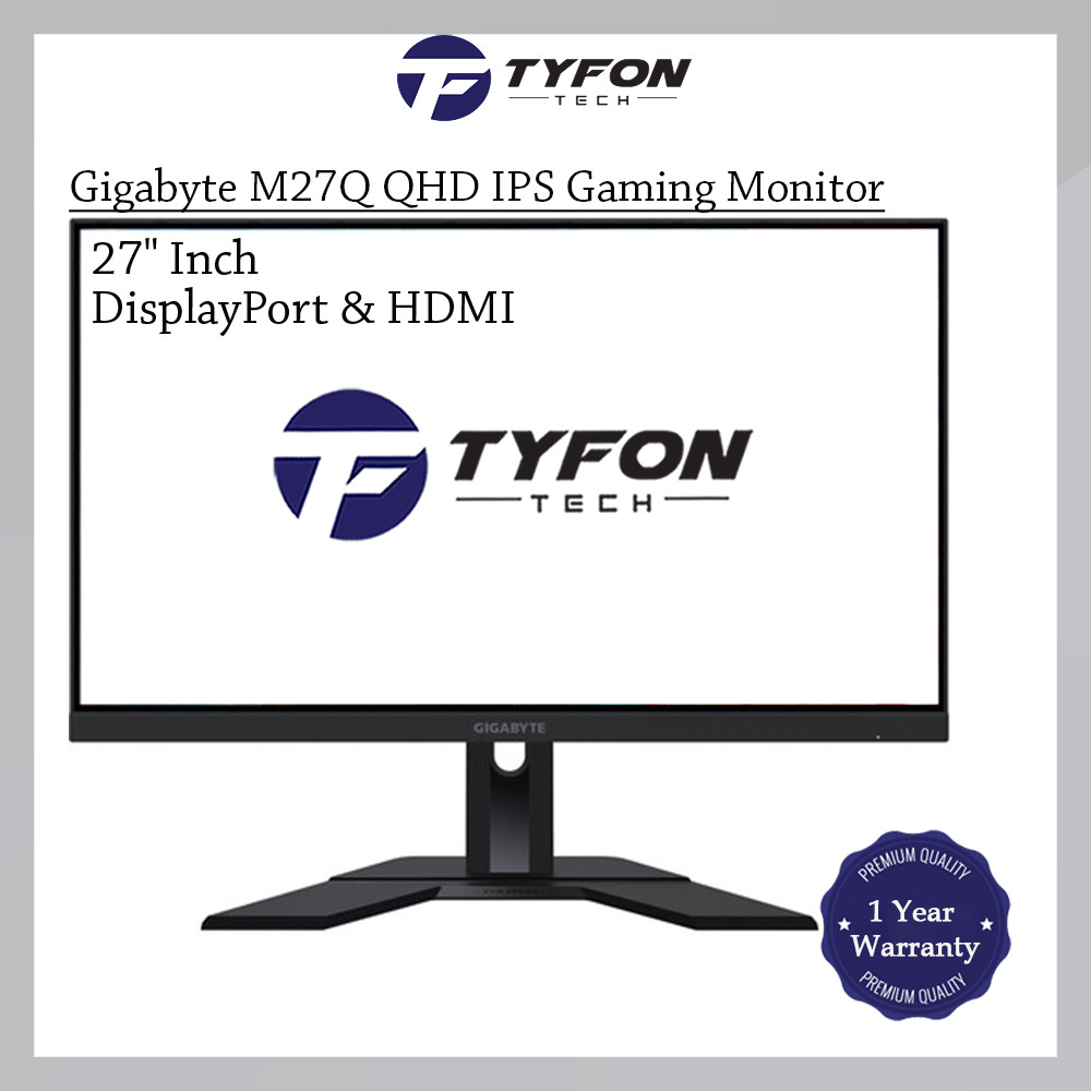 Gigabyte 27" Inch Widescreen QHD IPS 170Hz FreeSync Gaming Monitor M27Q ...