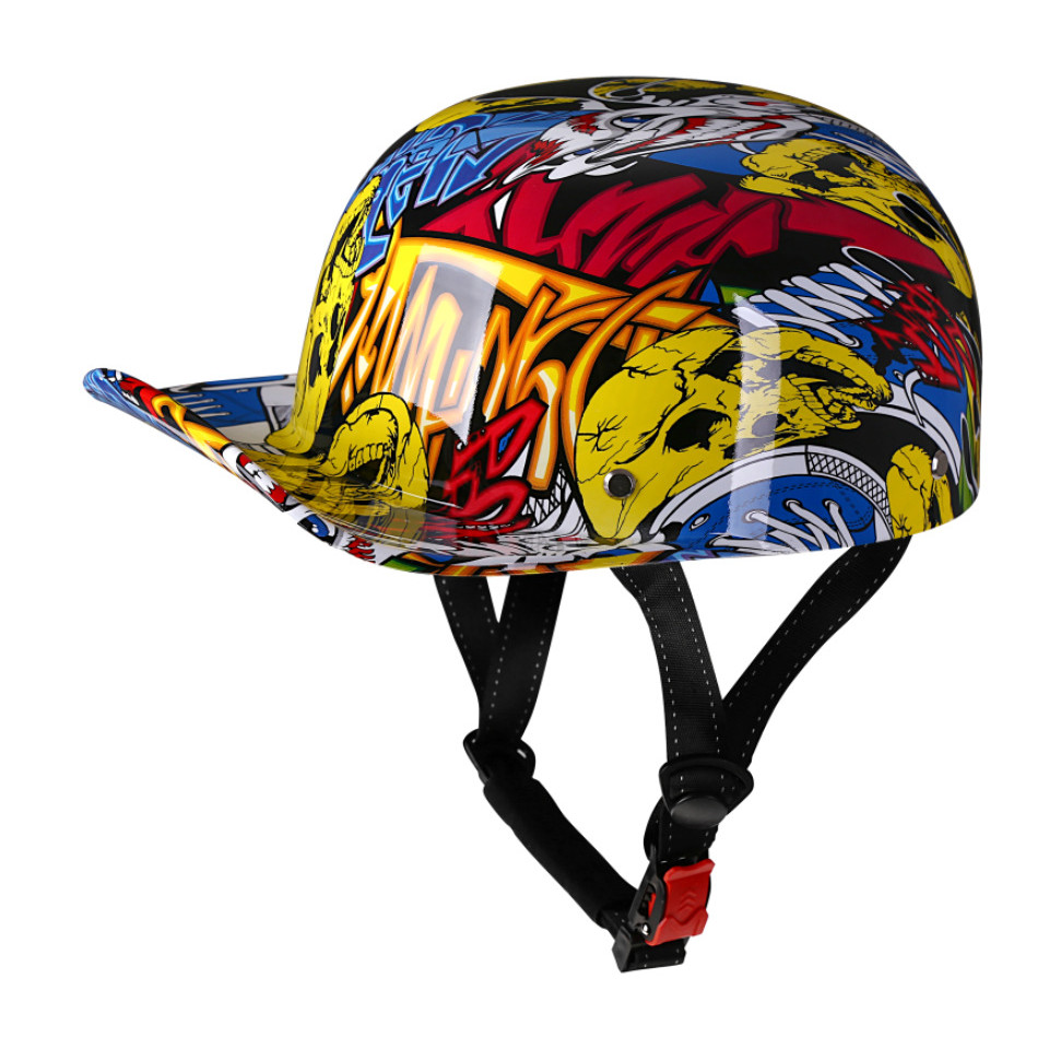 Retro Gang Unique Peaked Cap Baseball Cap Helmet Four Seasons Riding ...