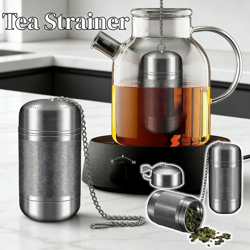 Stainless Steel Tea Strainer Reusable Teaware Tea Water Separator ...