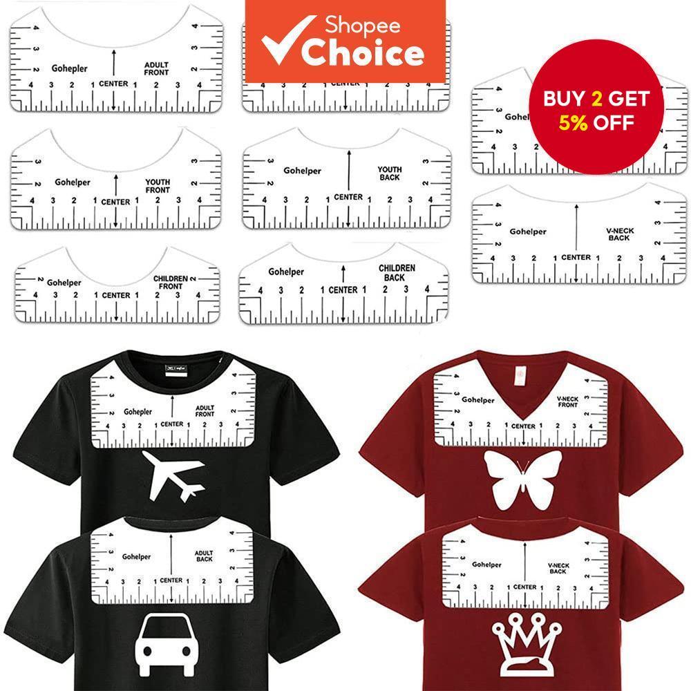 8Pcs T Shirt Ruler, T-Shirt Alignment Guide Tool Tshirt Ruler Guide T ...