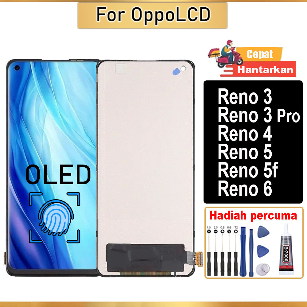 OPPO Reno3 Reno 3 Pro Reno 4 Reno 5 Reno 5F Reno 6 OLED LCD screen lcd ...