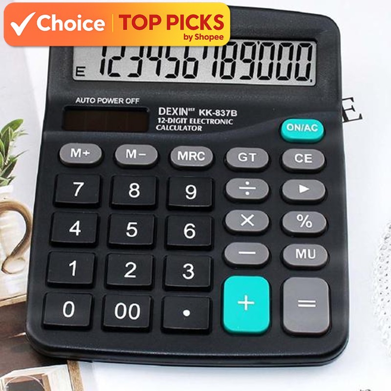 DEXIN KK-837B 12-Digit Desktop Calculator | DEXIN KK-837B Kalkulator ...