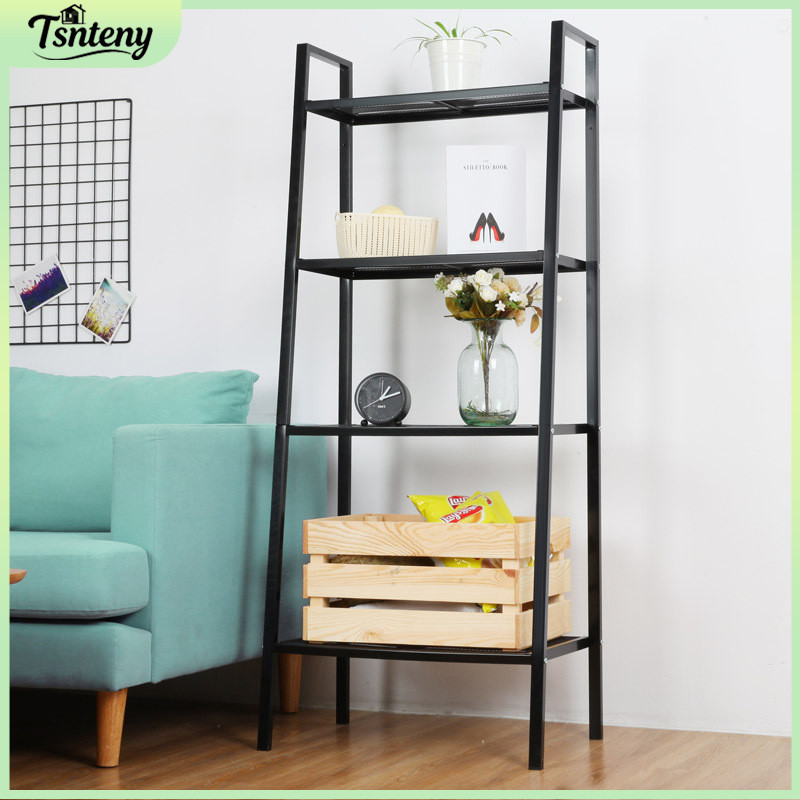 2-5 Tier Bookshelf Storage Rack Home Office Bedroom Rak Buku Rak Besi ...