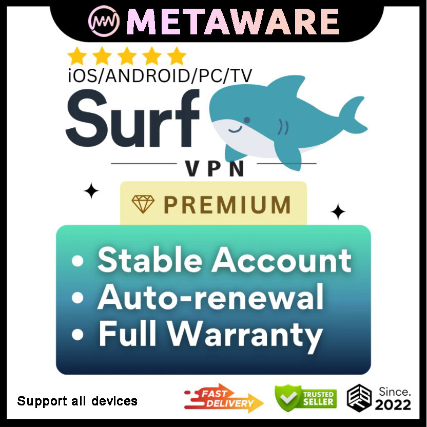 (24/7 Fast) Surfshark VPN Premium - PC / Mobile App | 105 Countries ...