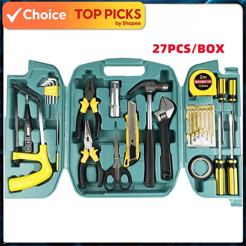 27-in-1 Household Tool Set – Multi-Function Repair Kit for Car ...