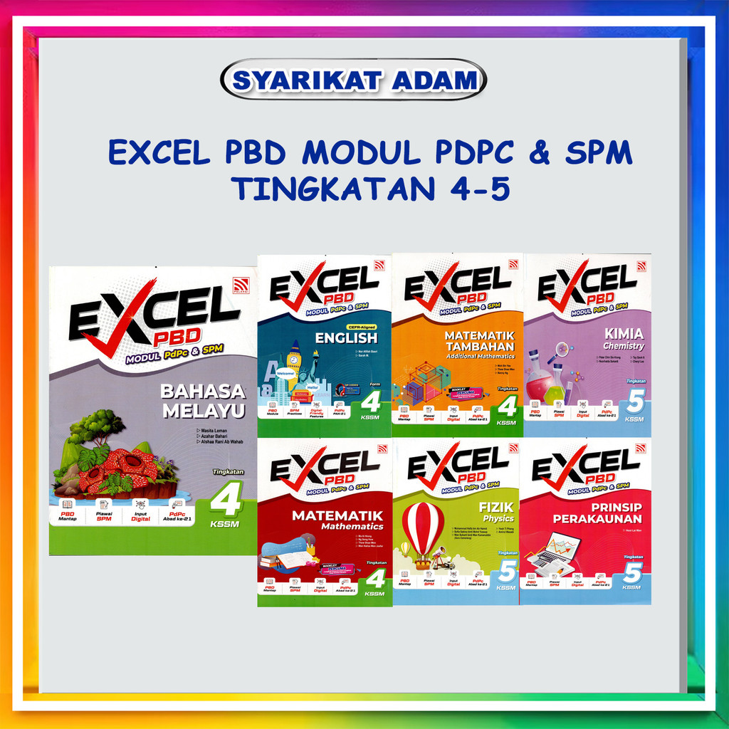 [ADM] EXCEL PBD MODUL PDPC & SPM KSSM TINGKATAN 4-5 | Shopee Malaysia
