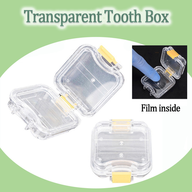 Dental Storage Box Plastic Denture Transparent Box for Crown and ...