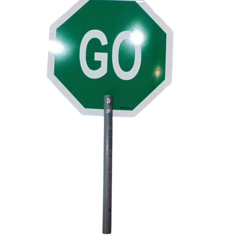 Lollipop Stop And Go Traffic Sign Acrylic material, Signage Board Stop ...
