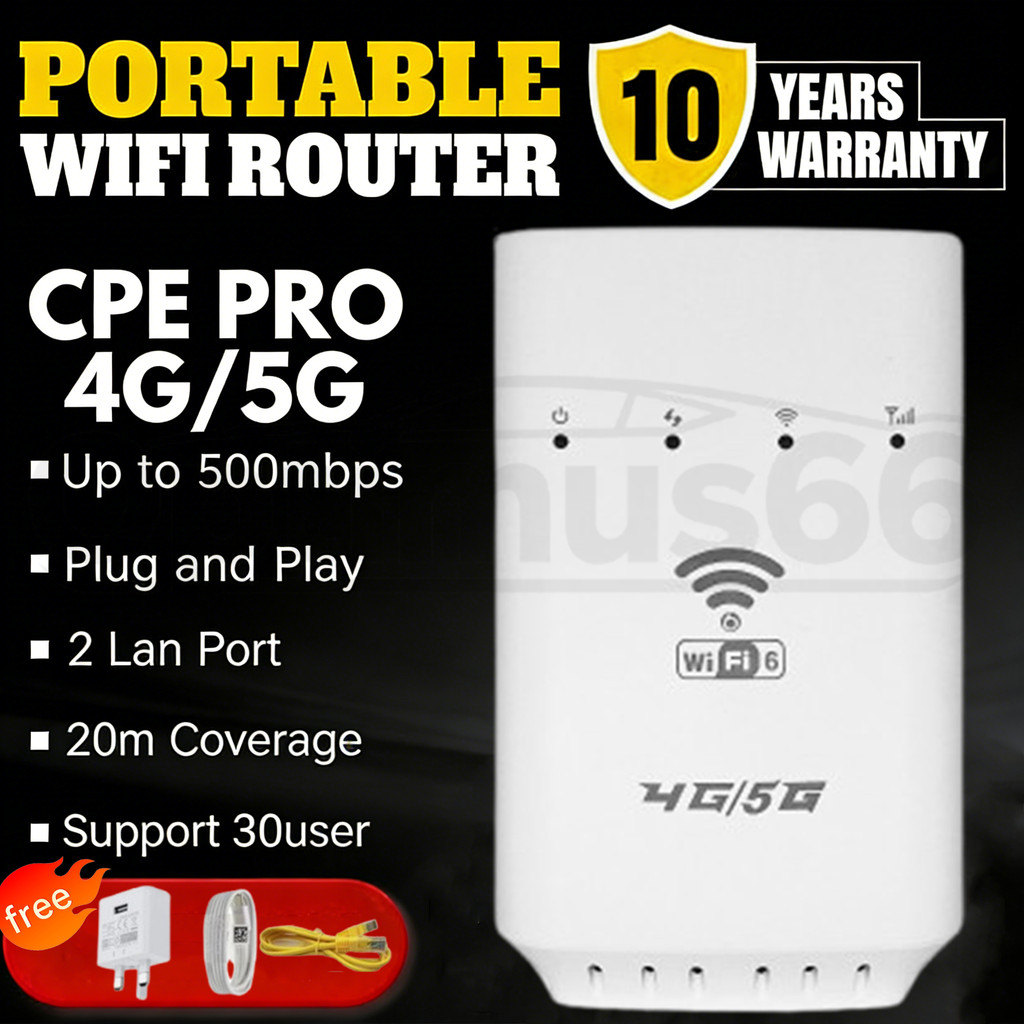 Portable Modem USB WiFi 5G LTE CPE PRO 500Mbps Mifi Router Hotspot Kad ...