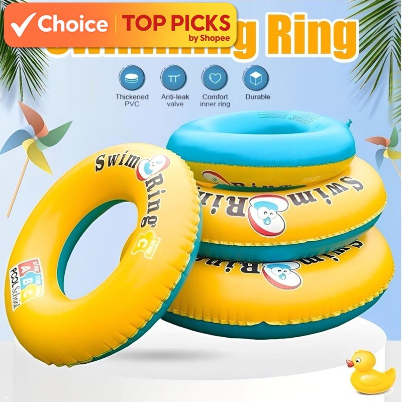 Adult & Children Inflatable Swimming Ring – Safety Pool Float Circle ...