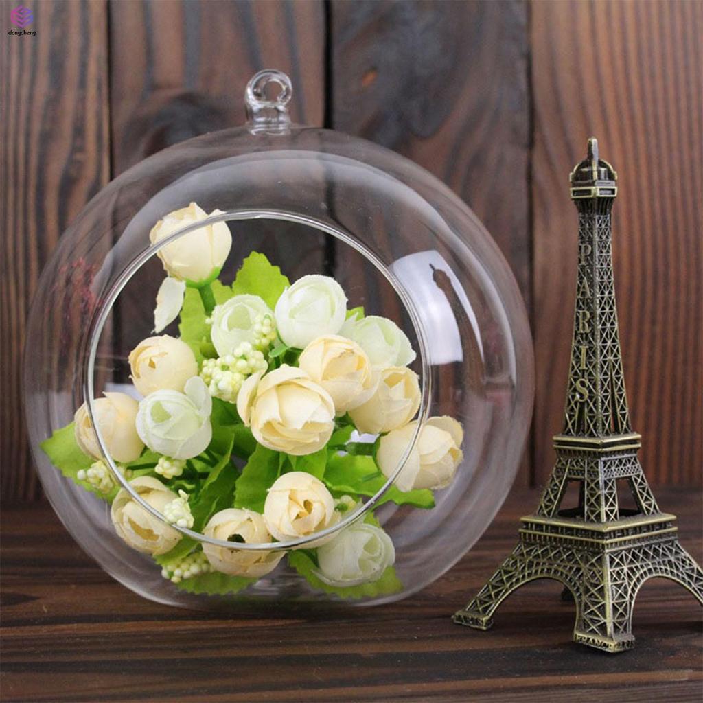 Fillable Bauble Clear Glass Ball Microlandscape Container Open Mouth ...