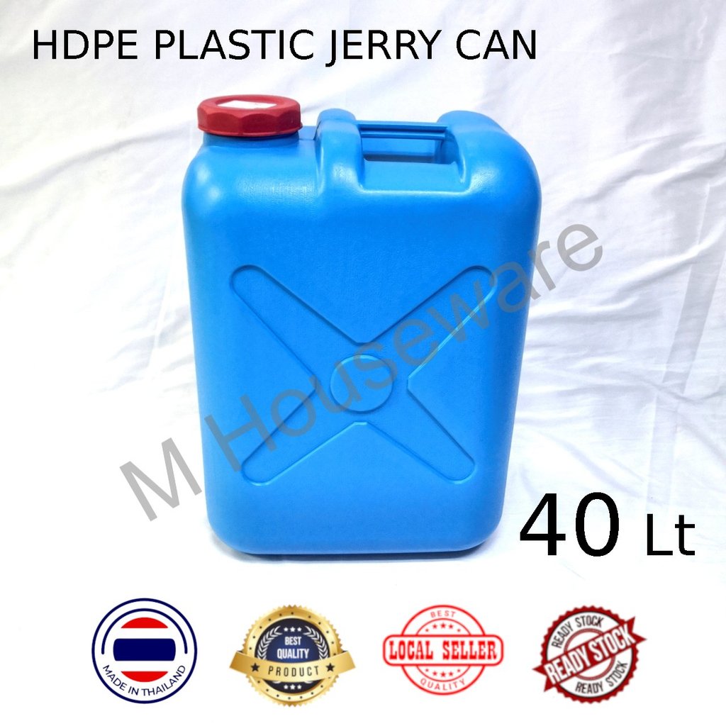 Plastic HDPE Jerry Can 40LT Water Container Tong Air Minyak Bekas Air ...