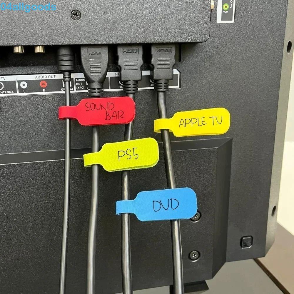 ALLGOODS 20Pcs Pcs Cable Labels, Durable Waterproof Cord Labels, 20 Pcs ...