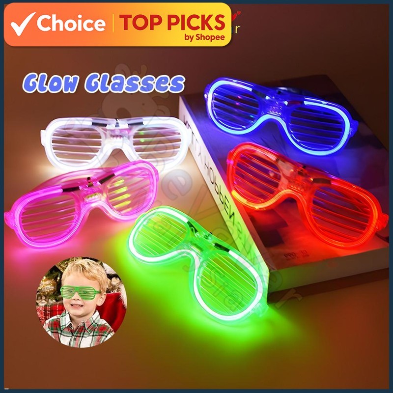 Bevavar Party Glowing Glasses Led Glasses Party Pack Gift Party Glasses ...