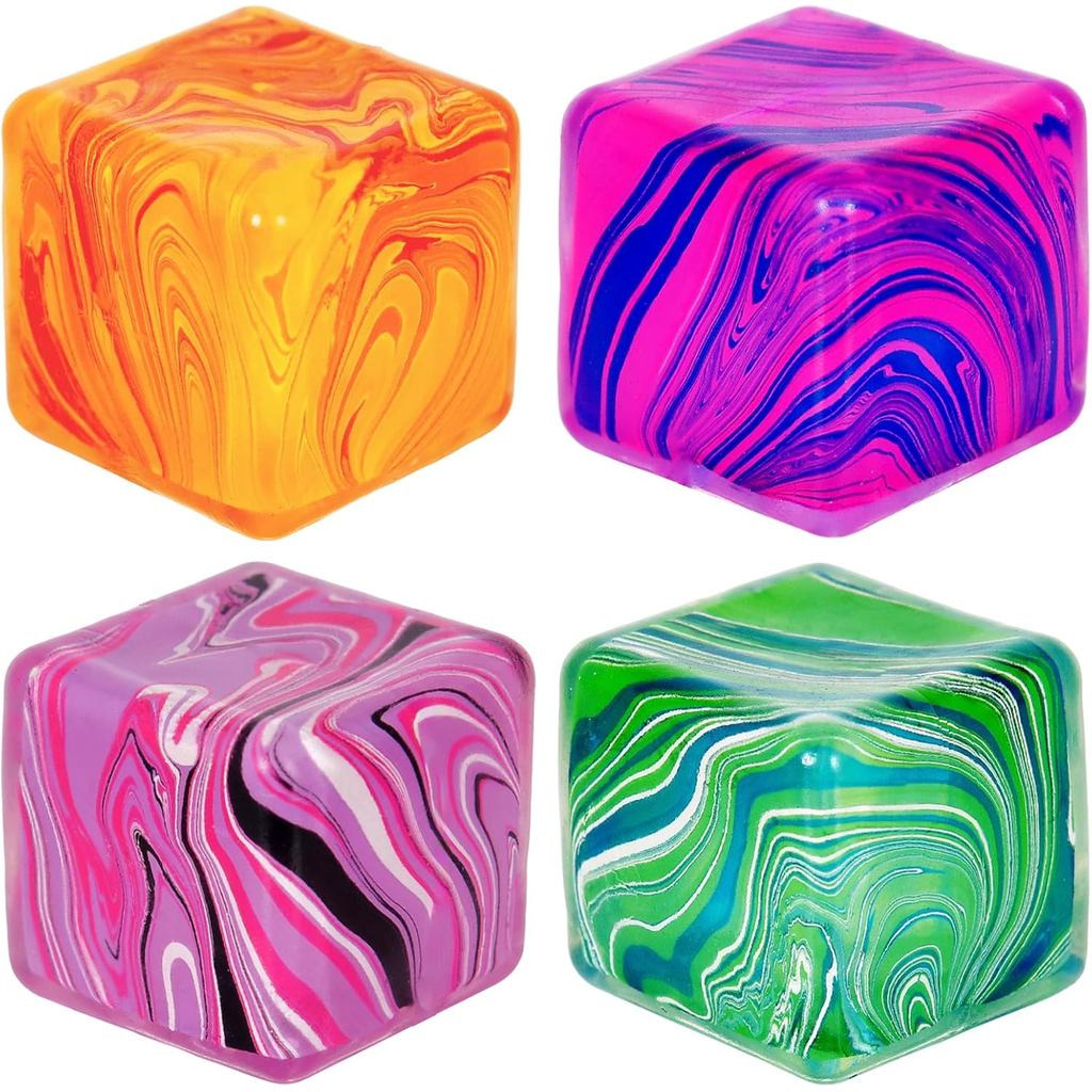 Fidget Toys Squishy Stress Cube, Stress Balls for Kids Adults Squishies ...