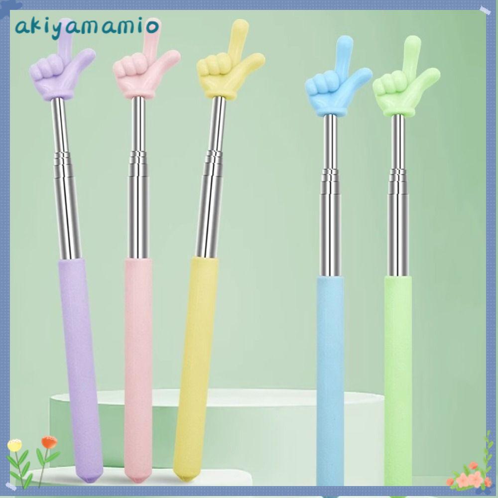AKIYAMAMIO Teaching Pointer, Telescopic Rod Stainless Steel Finger ...