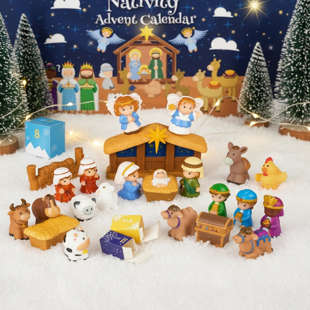 [Seriena.my] Nativity Advent Calendar 2025 Christmas Advent Calendar ...