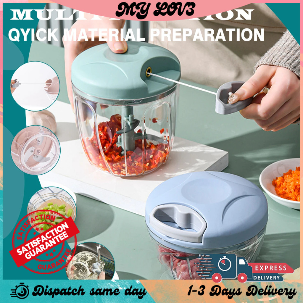 Pull Vegetable Chopper Hand Pull Vegetable Onion Chopper Mini Garlic ...