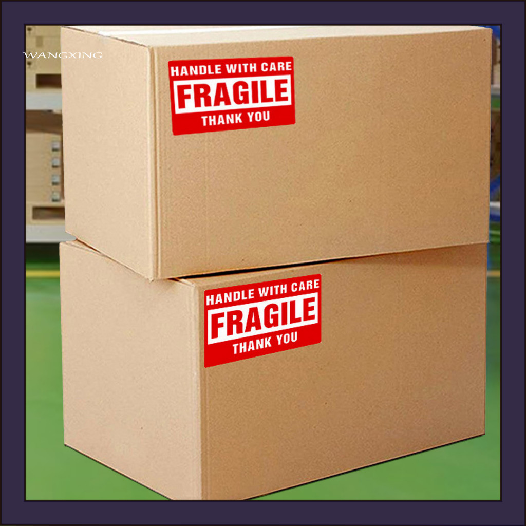 [WX] Fragile Label Sticker Waterproof Fragile Label 500pcs Fragile ...
