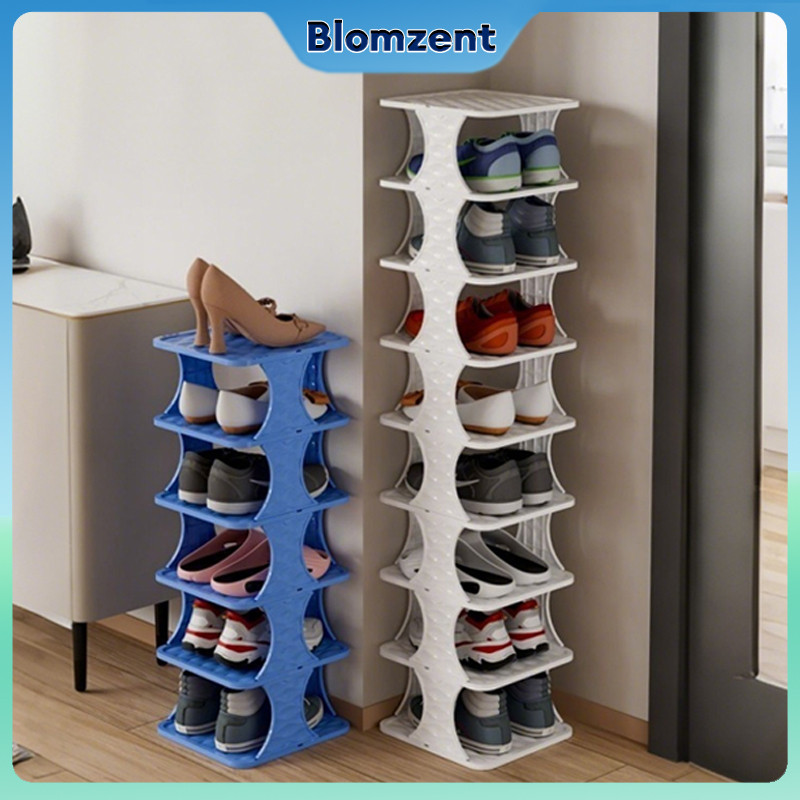 Shoe Rack Multi-layer Folding Narrow Shoe Rack Plastic Simple Shoe Rack ...